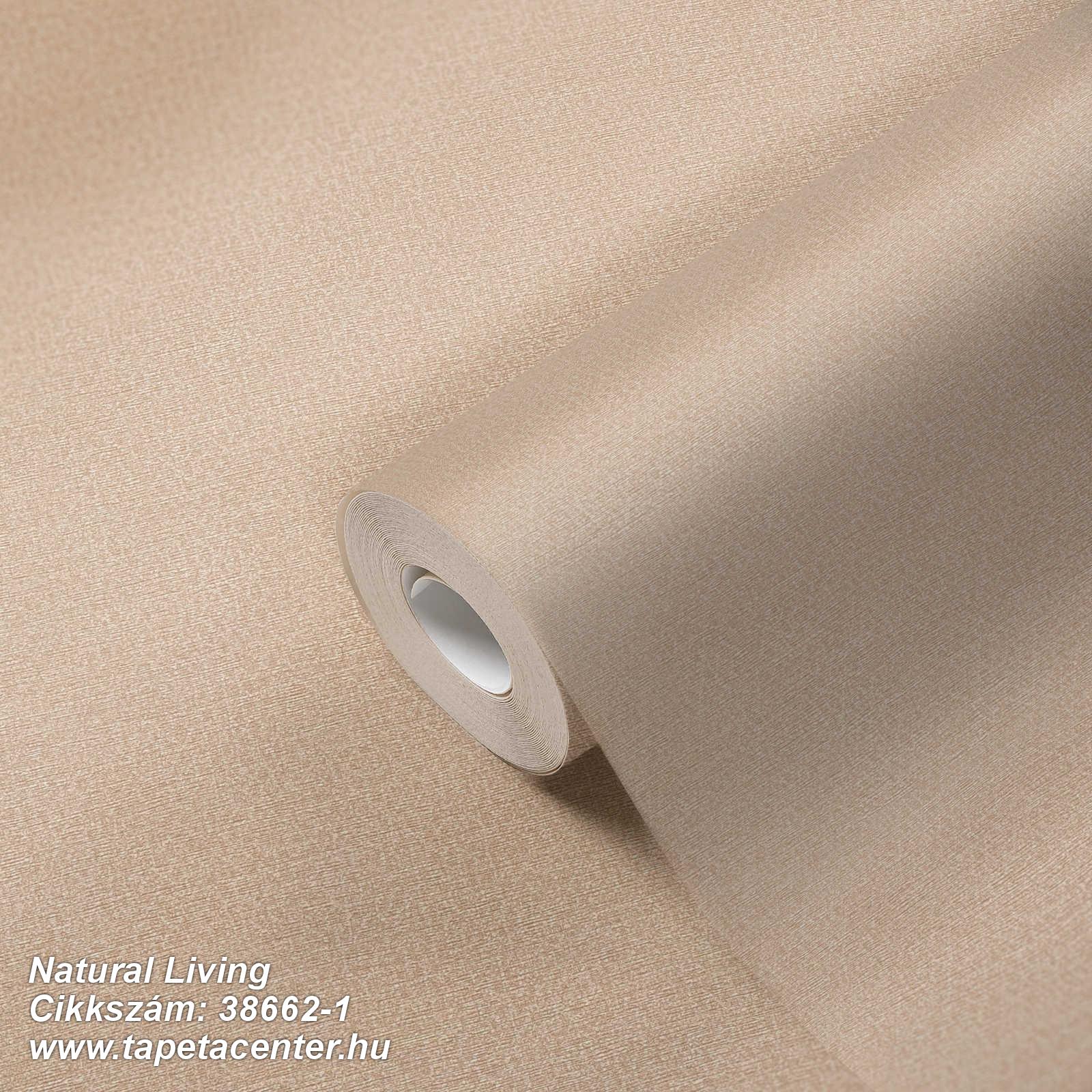 Egyszínű,textil hatású,barna,bézs-drapp,illesztés mentes,lemosható,vlies tapéta 